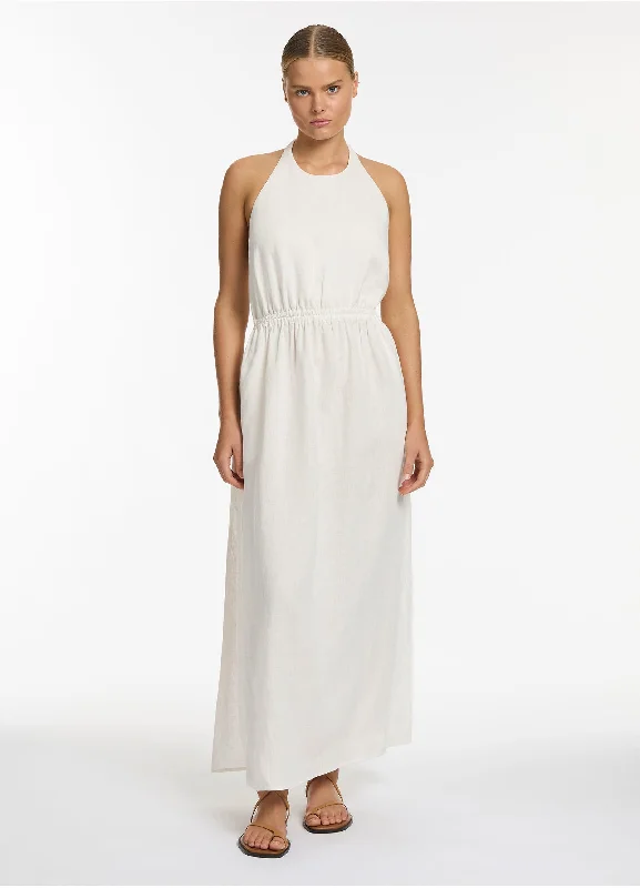 Great Deals Jetset Halter Dress - Chalk