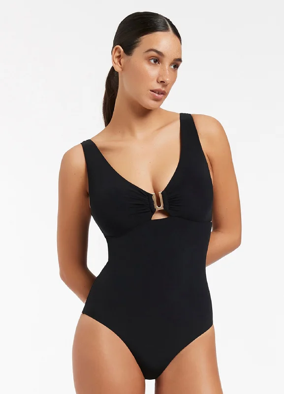 Clearance Event Jetset D-DD Plunge One Piece - Black