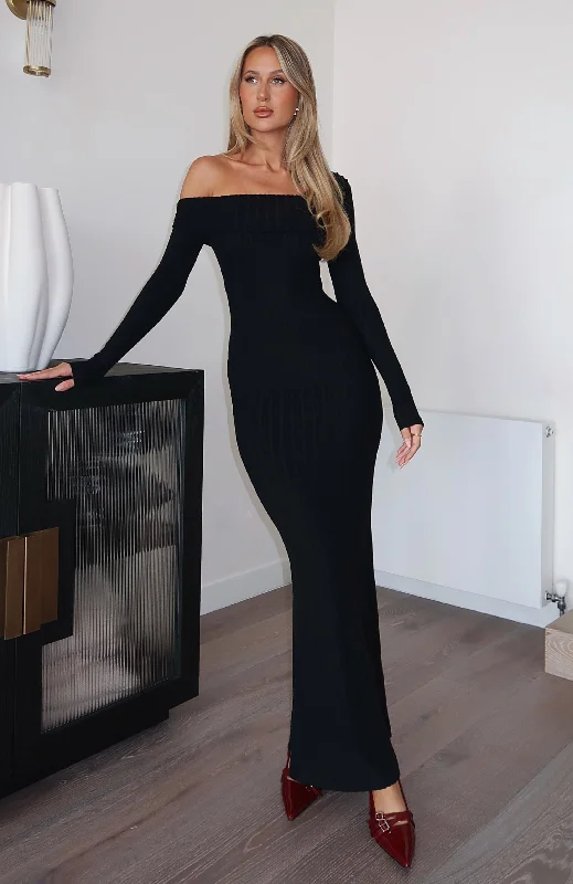 Flash Deals Girls Trip Long Sleeve Maxi Dress Black