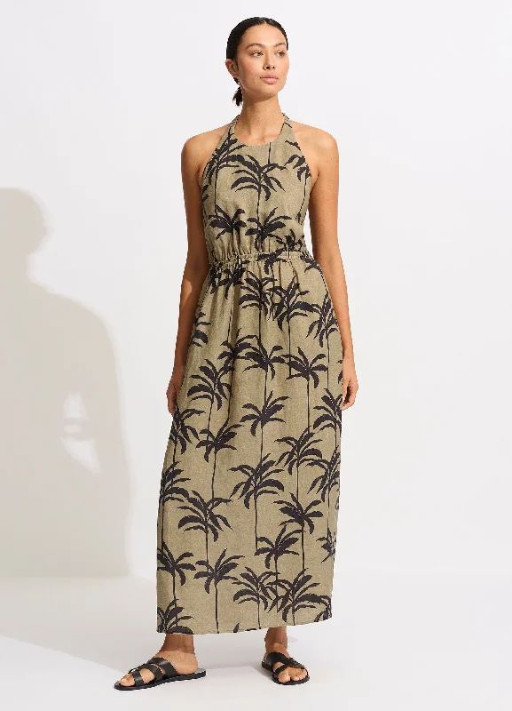 Daily Specials Palme Tie Back Maxi Dress - Olive