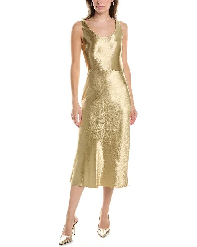 Shop and Save Vince Metallic Tank Dress