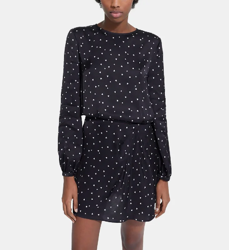 Special Savings Short Dress With Heart Print