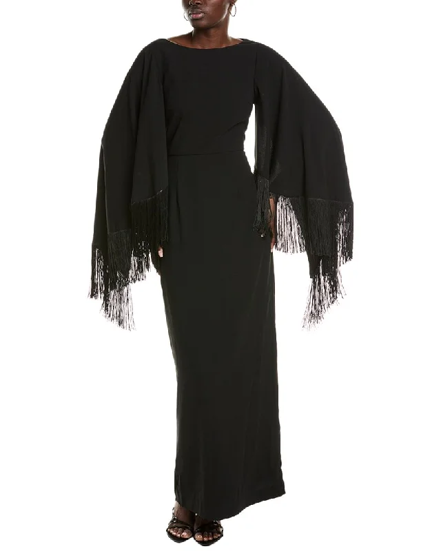 Discount Deals Mikael Aghal Fringe Gown