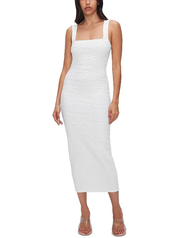Price Drop Alert Womens Textured Embossed Maxi Dress
