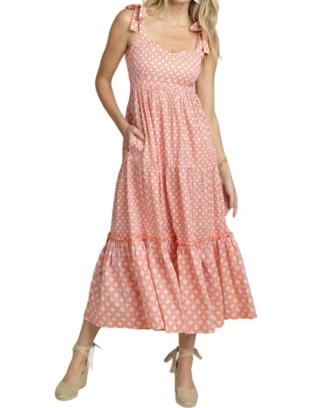 Price Drop Sylvi Sun Daze Maxi Dress In Conch Shell