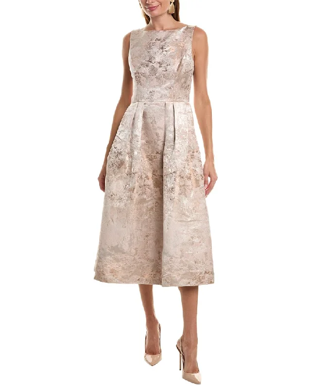 Stock Up and Save Kay Unger Elsa Jacquard Midi Dress