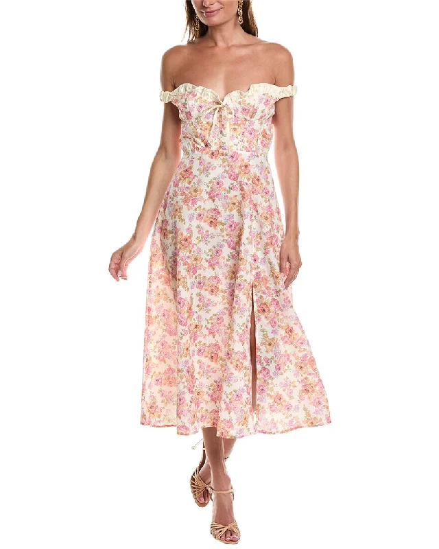 Bargain Prices JL LUXE Tiered Maxi Dress