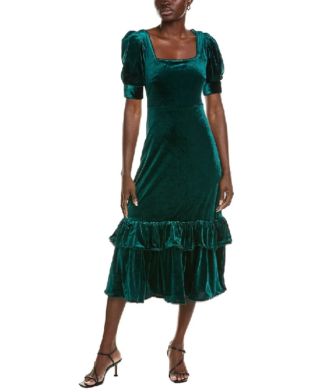 Deal Zone Rachel Parcell Velvet Midi Dress