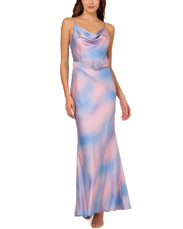 Special Savings Liv Foster Printed Stretch Satin Gown