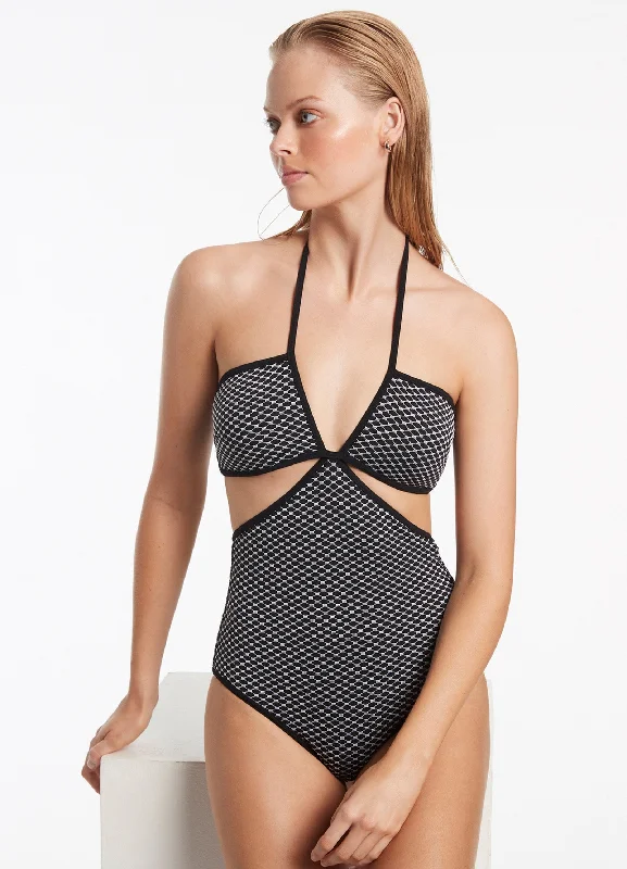 Early Access Corallo Cut Out One Piece - Black