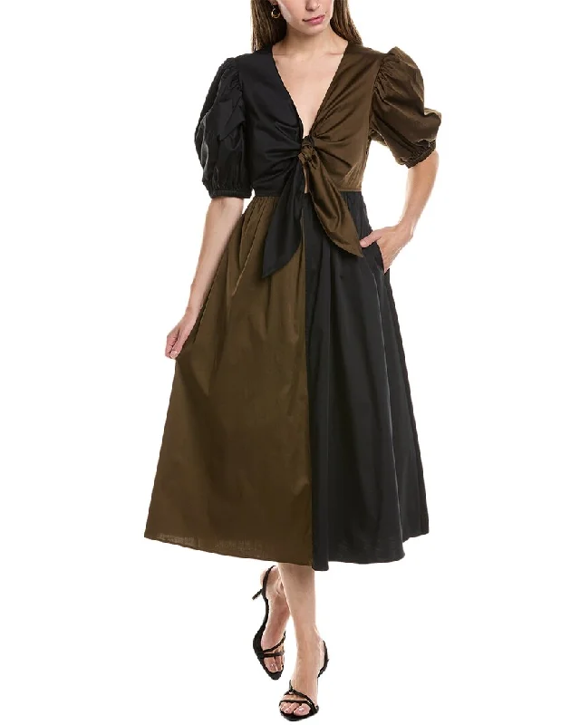 Exclusive Online Offer CROSBY by Mollie Burch Emilie Linen-Blend Midi Dress