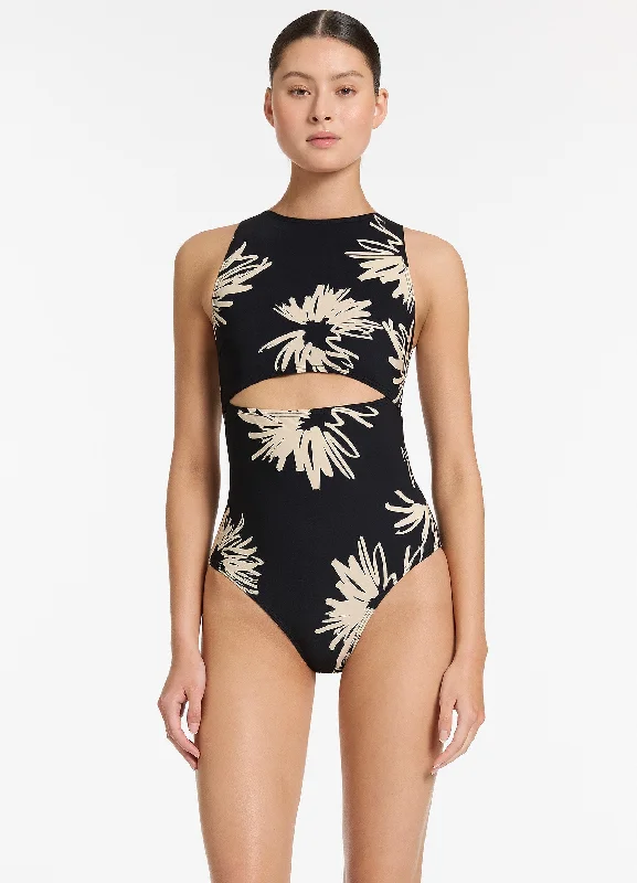 The Best Prices Zoa Cut Out Clip Back One Piece - Black