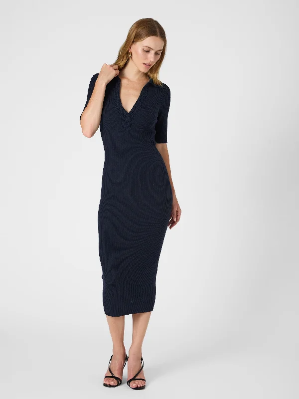 Daily Deals Cosysoft V Neck Midi Dress