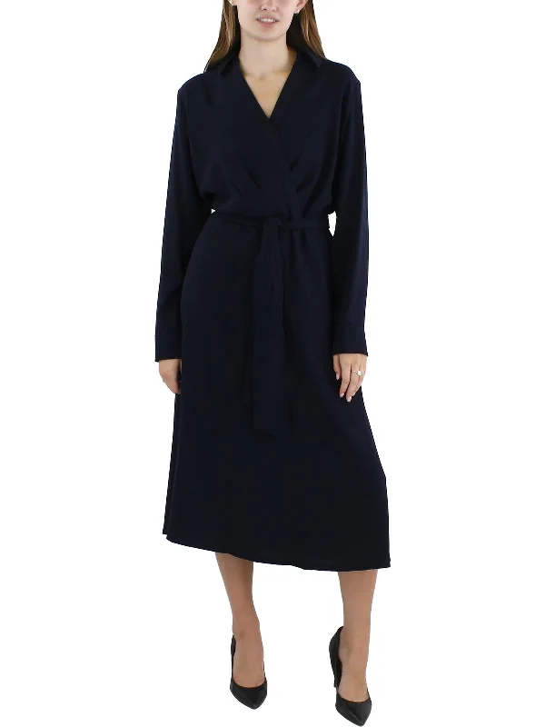 Factory Direct Sale Womens Polyester Midi Dress