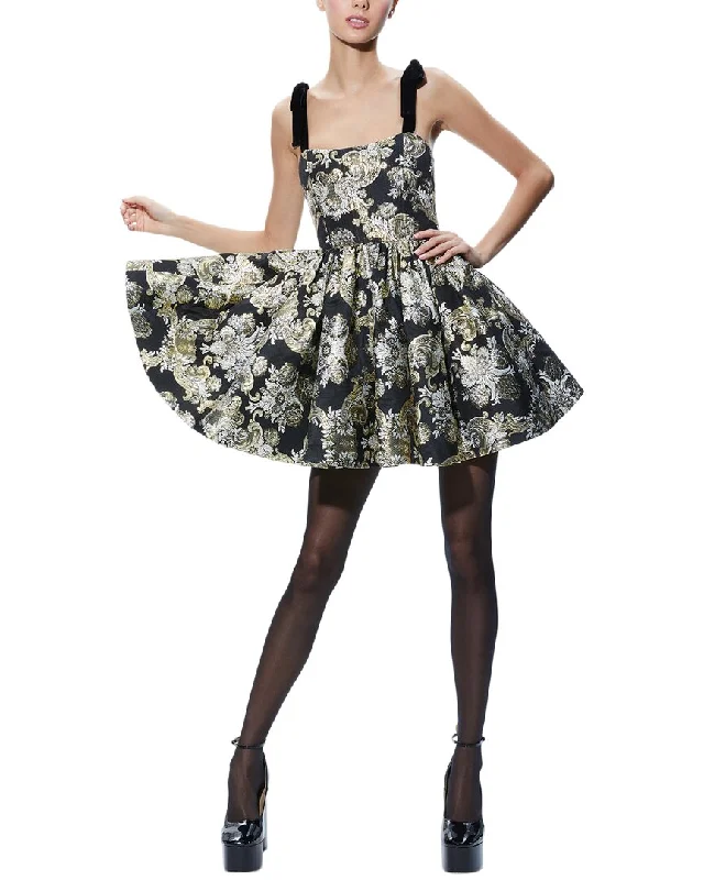 Huge Savings alice + olivia Fay Babydoll Tie Strap Dress