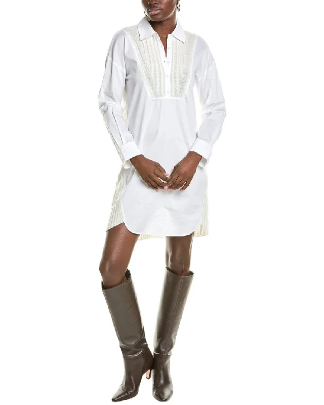 Crazy Deals NAADAM Hybrid Collared Wool & Cashmere-Blend Mini Dress