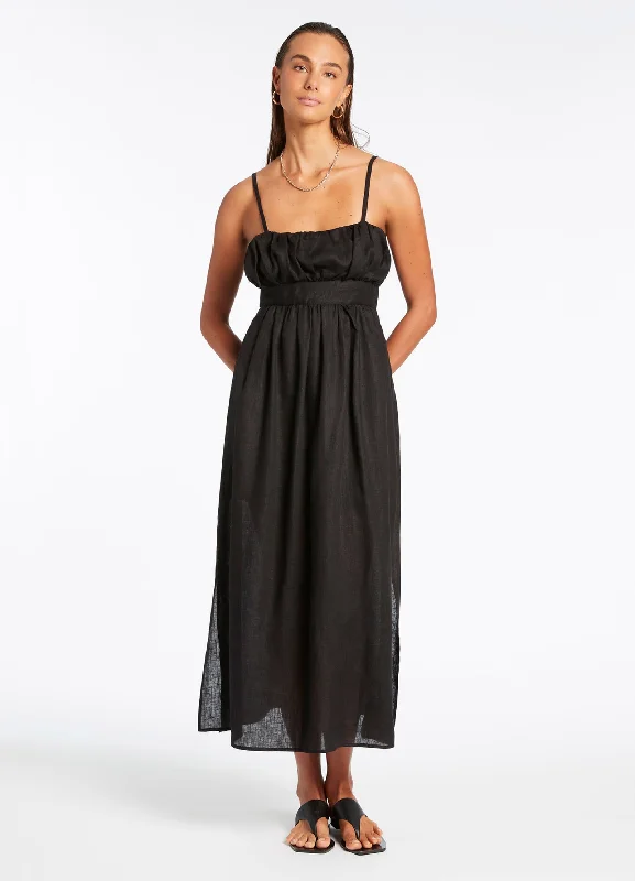 Lowest Prices Jetset Gathered Dress - Black
