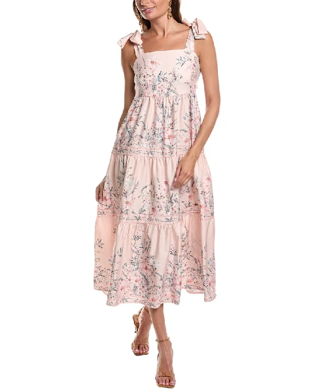 Act Fast JL LUXE Tie-Strap Maxi Dress