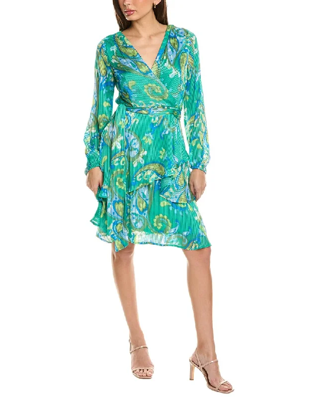 Factory Direct Sale Tahari ASL Surplice Mini Dress
