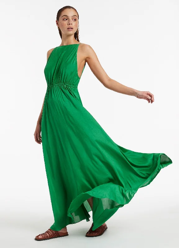 Weekend Flash Sale Jetset Backless Maxi Dress - Green