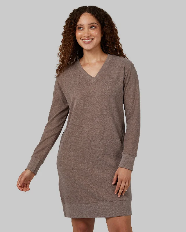 Savings Alert WOMEN'S SOFT SWEATER KNIT VNECK DRESS
