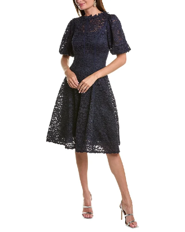 Deal Zone Teri Jon by Rickie Freeman Lace A-Line Dress