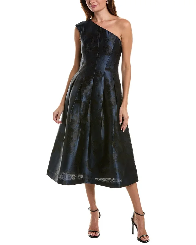 Clearance Event Kay Unger Carlan Jacquard Midi Dress
