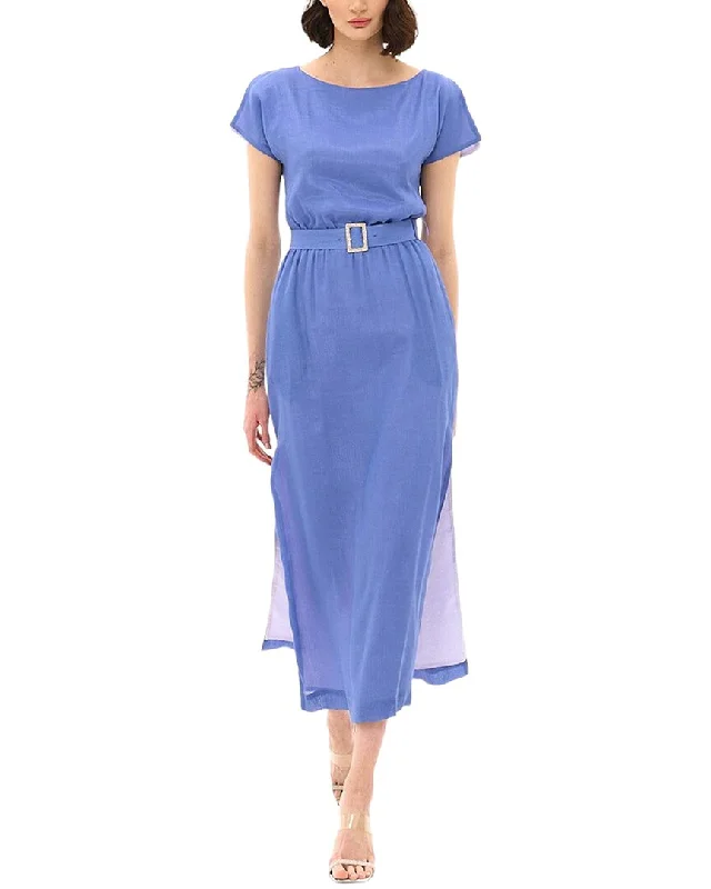 Friends and Family Sale BGL Silk-Blend Midi Dress