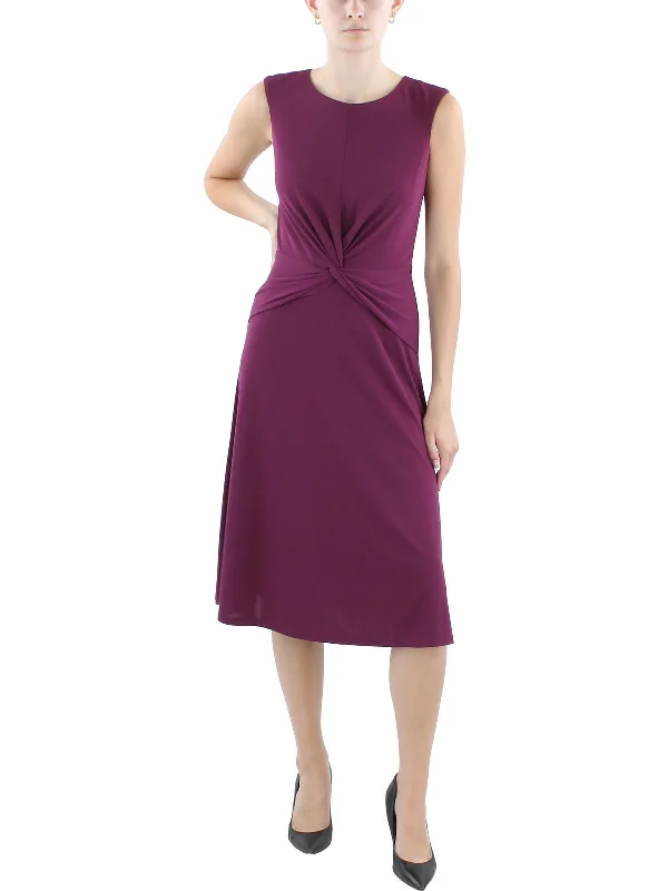 Reduced Prices Womens Midi Gathered Sheath Dress