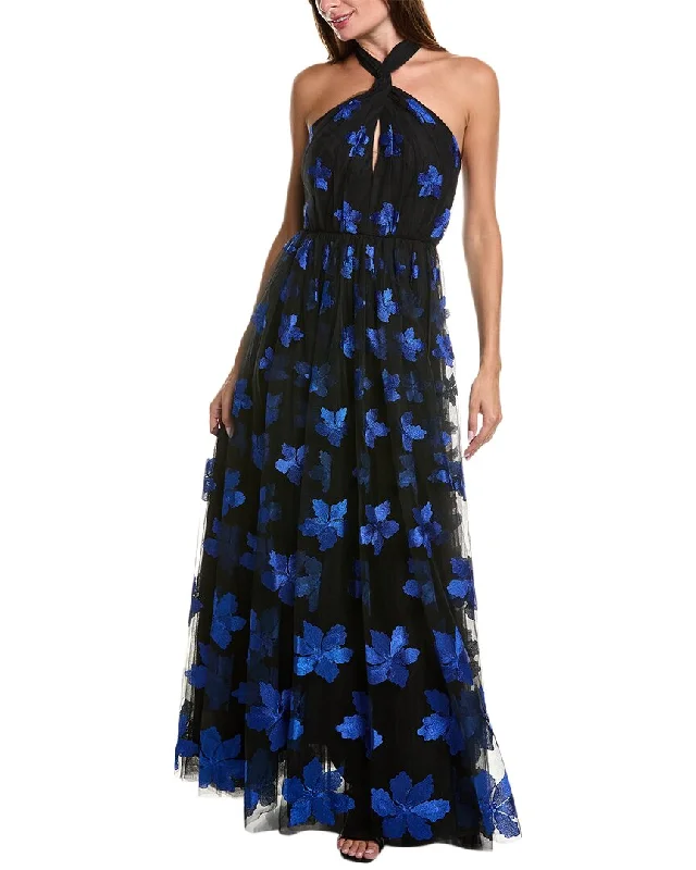 Discount Mania ML Monique Lhuillier Claudette Tulle Gown