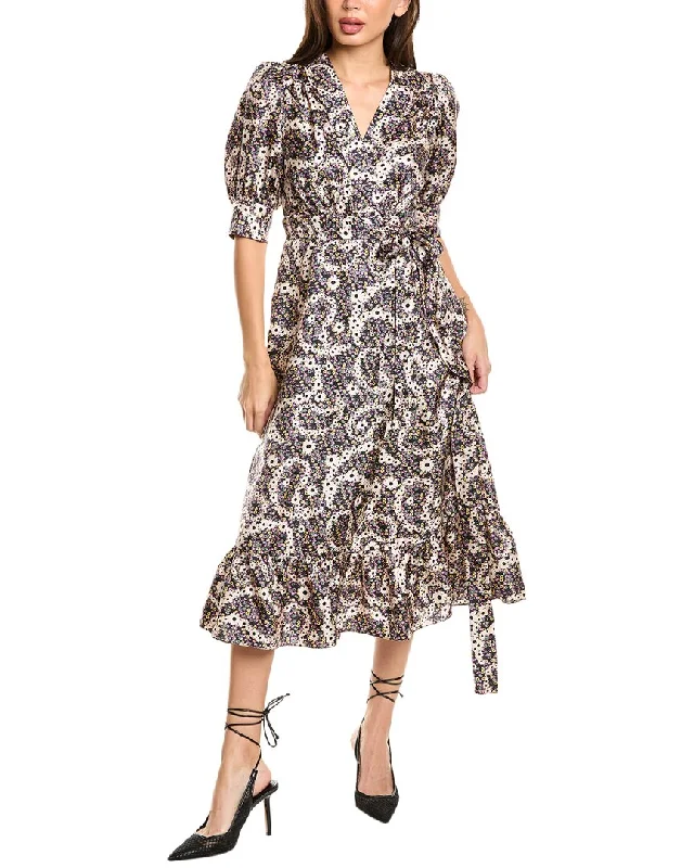 Warehouse Sale Sandro Silk Wrap Dress
