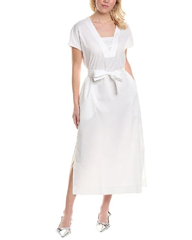 Year-End Clearance Peserico womens  Maxi Dress, 44, White