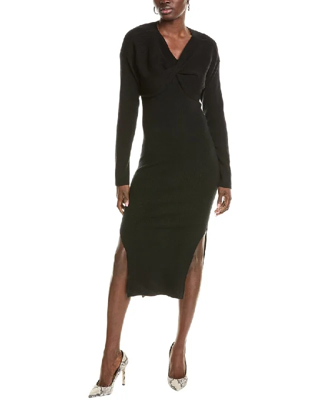 Bonus Savings NAADAM 2pc Twist Front Wool & Cashmere-Blend Sweater & Dress