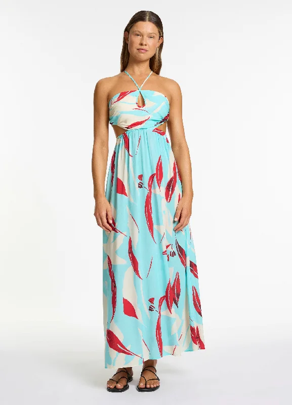 Discount Days Fauna Gathered Maxi Dress - Dolce