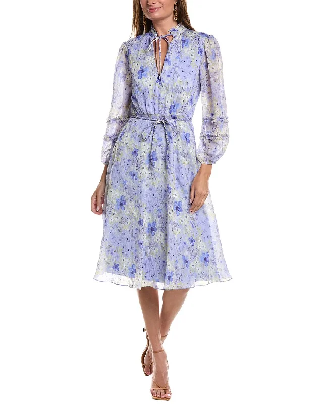 Weekend Deal Mikael Aghal Printed Midi Dress