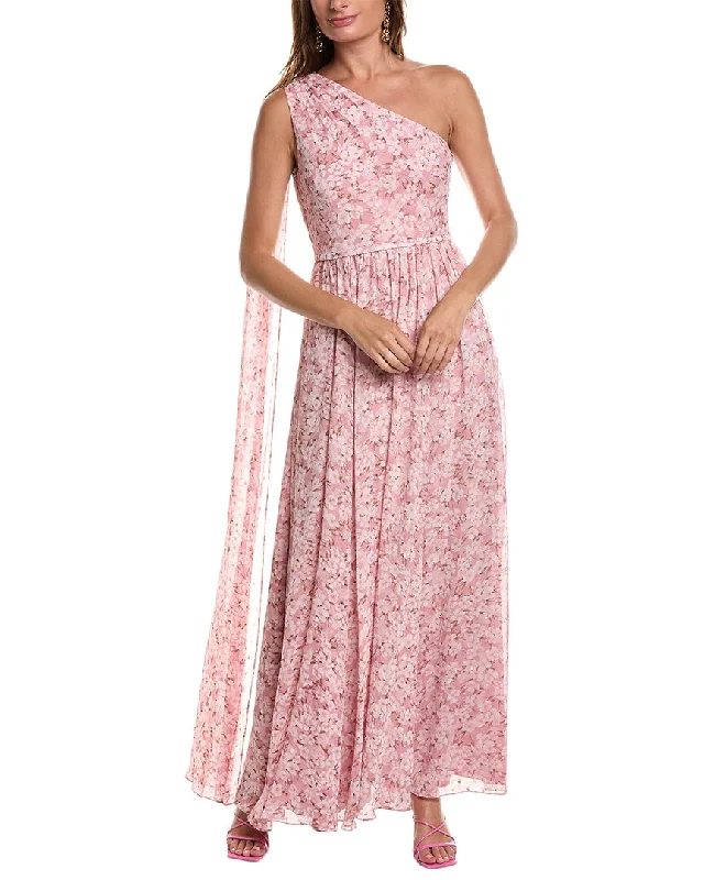 Midnight Madness Mikael Aghal One-Shoulder Gown