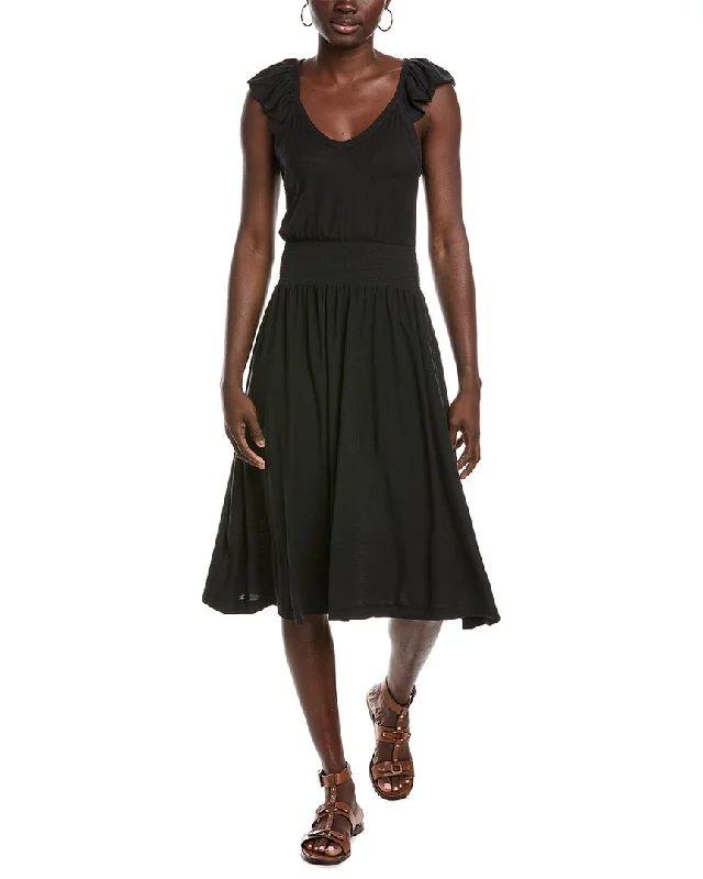 Best Bargains Nation LTD Mina Ruffled Midi Dress