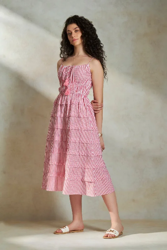 Act Fast Elissa|Tier Dress With Smocking