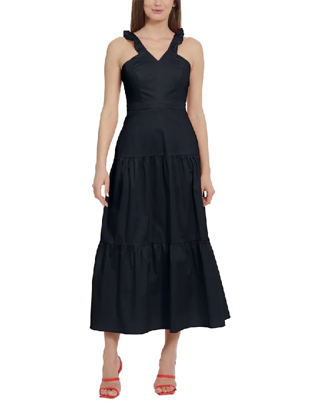 Discount Deals Maggy London Poplin Midi Dress