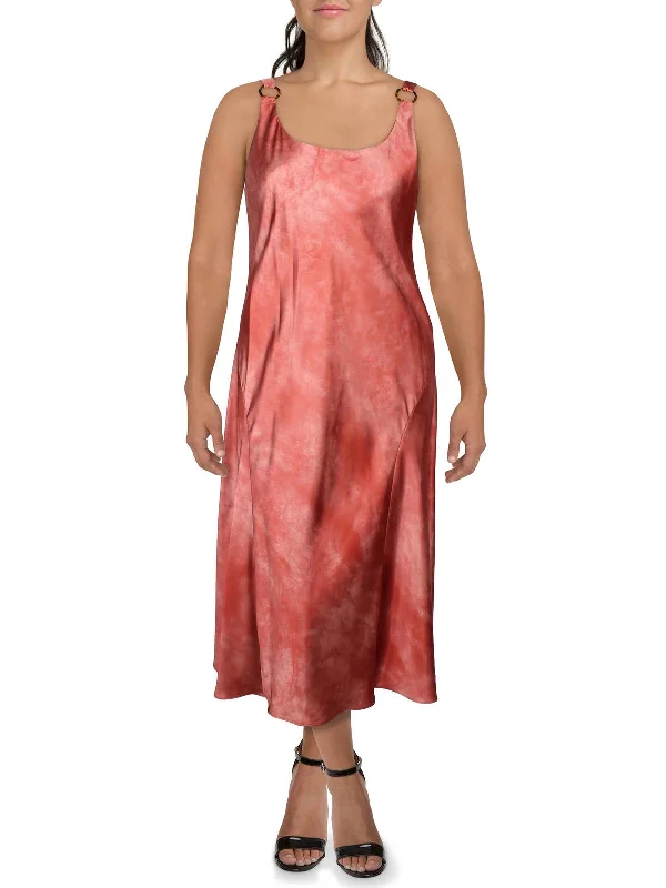 Final Markdown Womens Cocktail Midi Slip Dress