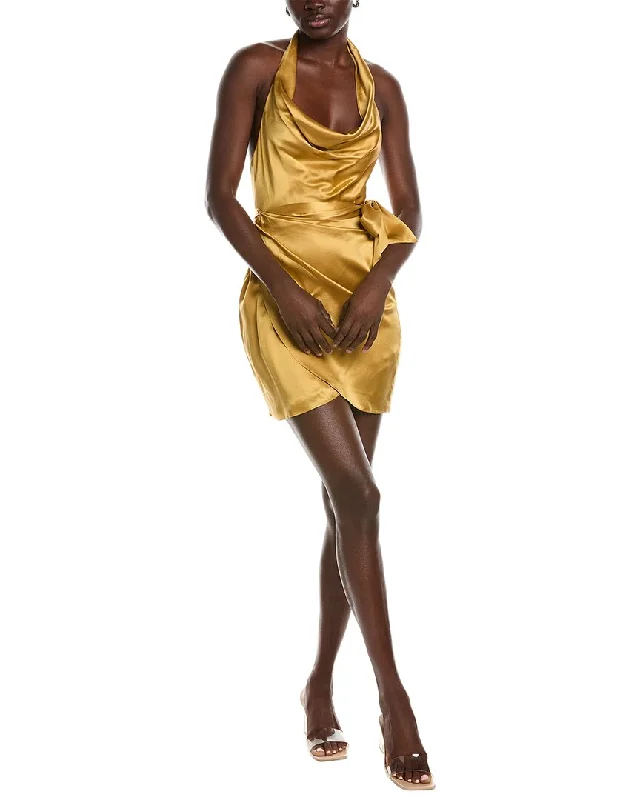 Super Sale Amanda Uprichard Martine Silk Mini Dress