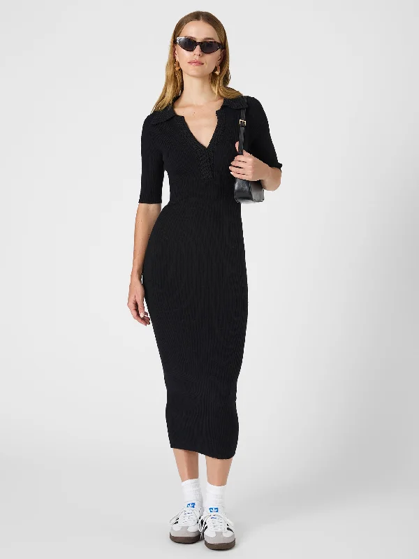 Weekend Deal Cosysoft V Neck Midi Dress