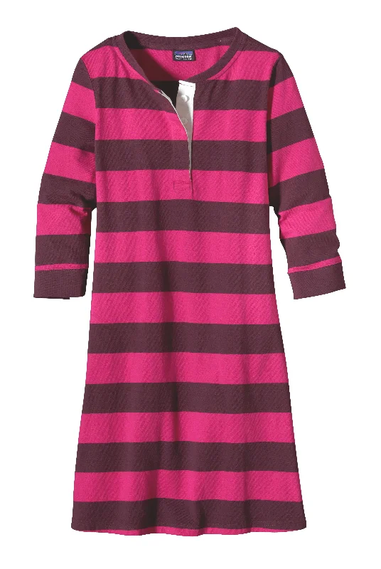 Hot Deal W's 3/4-Sleeved Sender Stripe Dress