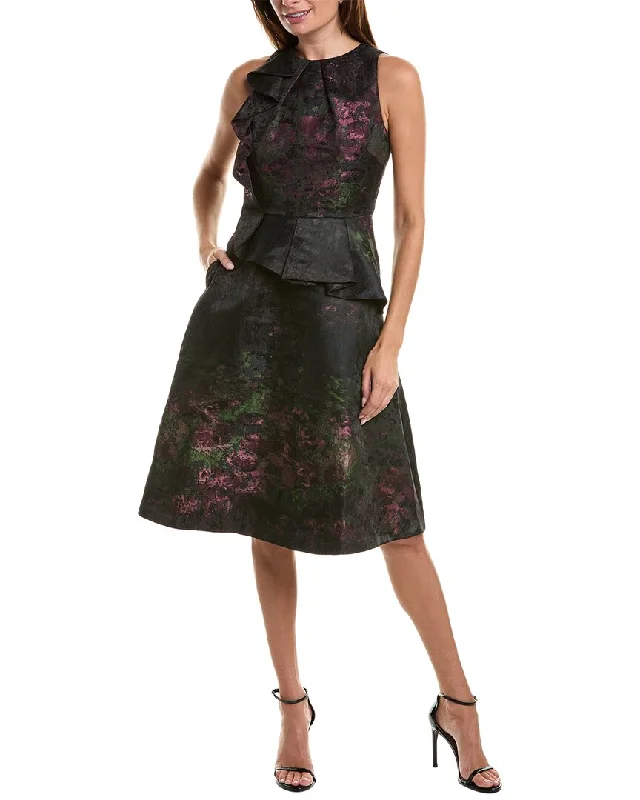 Season Finale Sale Kay Unger Inga Jacquard Midi Dress