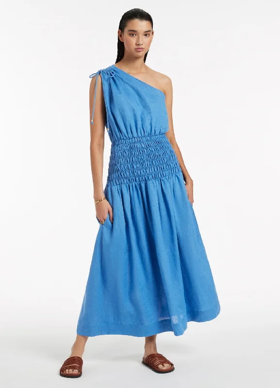 Buy More, Save More Jetset Shirred Dress - Cornflower