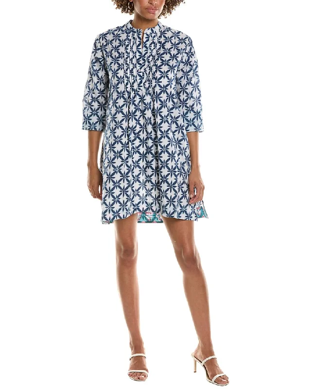 Deep Discounts Pomegranate Pintuck Shift Dress