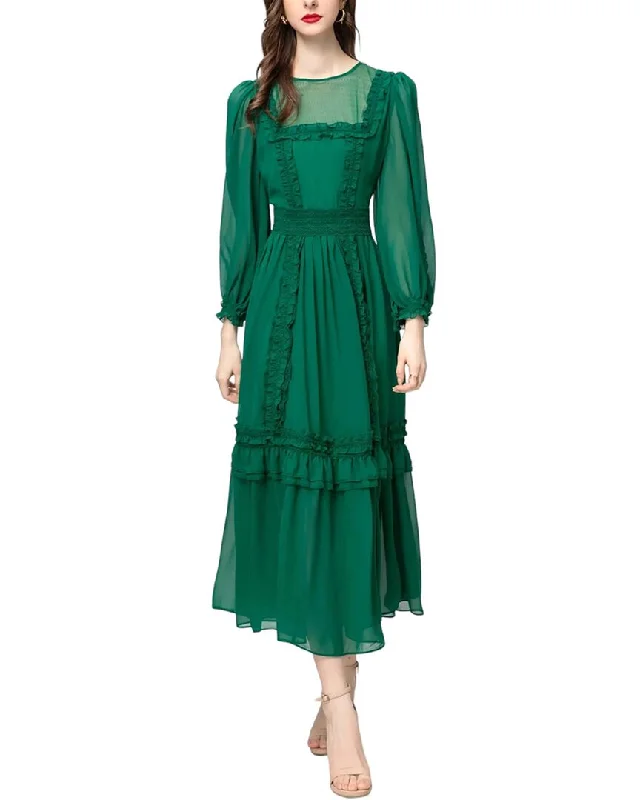 Buy More, Save More BURRYCO Silk-Blend Midi Dress