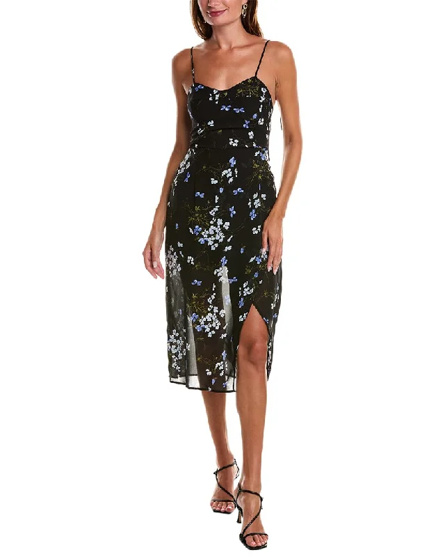Don’t Miss Out JL LUXE Tie-Shoulder Midi Dress