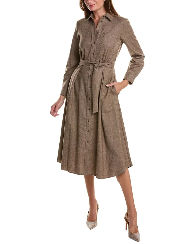 Quick Sale Weekend Max Mara Auronzo Wool-Blend Shirtdress