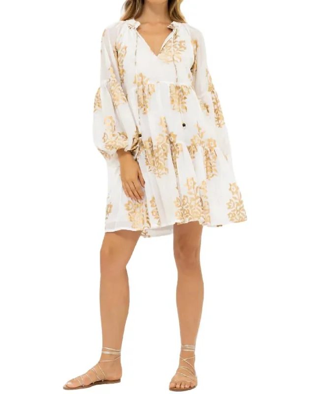 Unbeatable Prices Balloon Sleeve Dress In Jakarta Gold